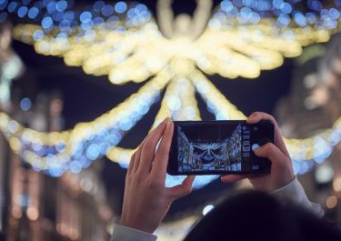 Photo de nuit à Regent Street.&nbsp;